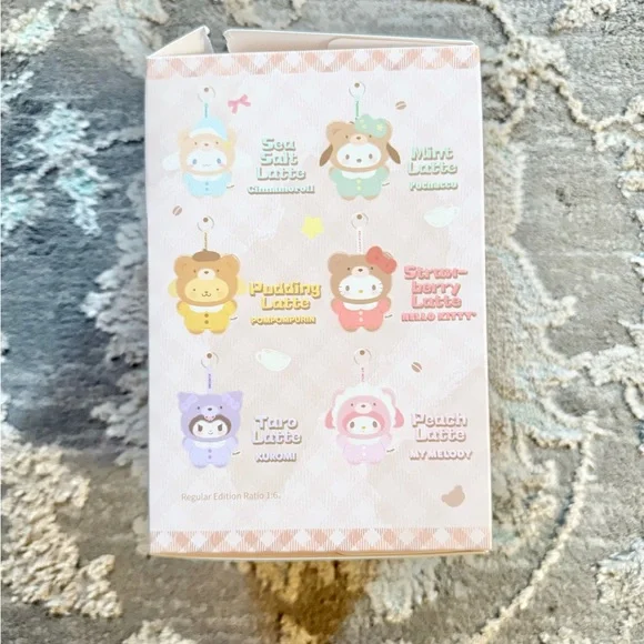 TOP TOY Sanrio Characters Latte Baby Vinyl Plush Keychain - Sea Salt Cinnamoroll - Picture 3 of 7